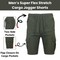 Men’s Flex Cargo Shorts with Elastic Waistband and Drawstring – Comfortable Fit with 6 Pockets and Stretch Fabric (S-2XL)